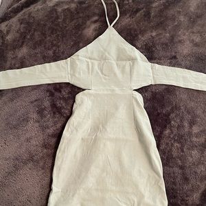 Princess Polly Albie Mini Dress Sage Green